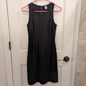 Old Navy Black Sheath Dress, Darts and Zipper Back, Size XS